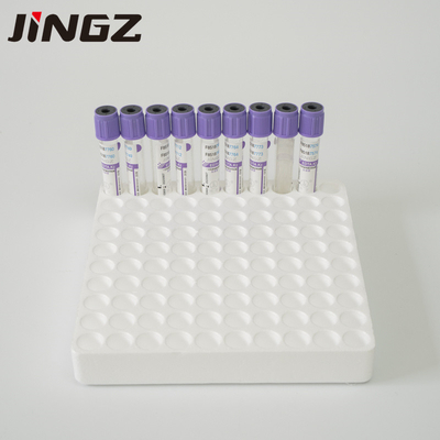 2-10ml ग्लास पीईटी वायलेट Vacuum Edta लेपित रक्त संग्रह ट्यूब