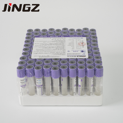 2-10ml ग्लास पीईटी वायलेट Vacuum Edta लेपित रक्त संग्रह ट्यूब