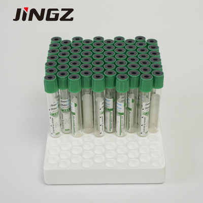 2-5ml ग्लास प्लास्टिक रक्त नमूना संग्रह ट्यूब ग्रीन लिथियम हेपरिन Vacuum