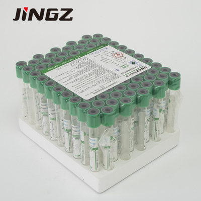 सिंगल यूज 2ml-10ml डार्क ग्रीन लिथियम हेपरिन ट्यूब ब्लड सैंपल कलेक्शन बॉटल