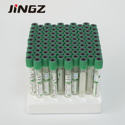 ग्रीन लिथियम हेपरिन रक्त नमूना संग्रह ट्यूब वैक्यूम टेस्ट ट्यूब 2-10ml