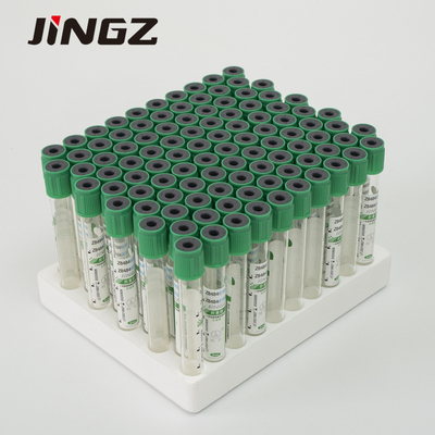 सिंगल यूज 2ml-10ml डार्क ग्रीन लिथियम हेपरिन ट्यूब ब्लड सैंपल कलेक्शन बॉटल