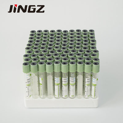 हल्का हरा सोडियम हेपरिन रक्त नमूना संग्रह ट्यूब 2-10ml ग्लास प्लास्टिक