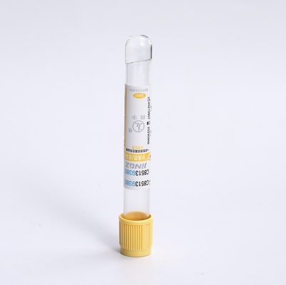 पीला जेल थक्के सक्रियक ट्यूब मेडिकल रक्त संग्रह ट्यूब 2ml-10ml