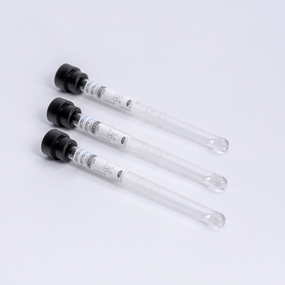 1.6ml Esr ब्लड ड्रॉ ट्यूब ब्लैक टॉप ब्लड कलेक्शन ट्यूब सिंगल यूज़