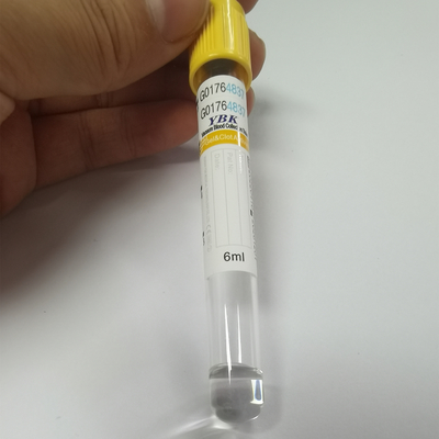YBK 5ml क्लॉट एक्टिवेटर ब्लड कलेक्शन ट्यूब येलो टॉप वैक्यूटेनर