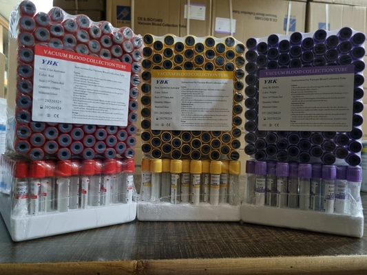 13*75mm वैक्यूटेनर ब्लड सैंपल कलेक्शन ट्यूब Edta ट्यूब जेल ट्यूब 1-10ml