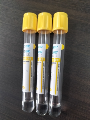 JINGZ मेडिकल वैक्यूम ब्लड कलेक्शन ट्यूब 2-10ml Gel Clot Activator ट्यूब पीले शीर्ष के साथ