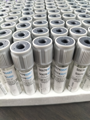 मेडिकल रक्त संग्रह के लिए ग्रे कैप ग्लूकोज ट्यूब 2ml-10ml वैक्यूम ट्यूब